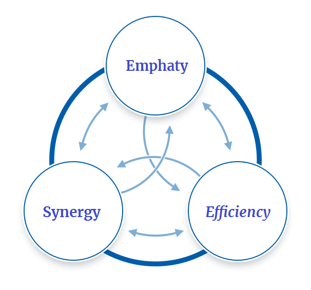 Empathy, Synergy and Efficiency
